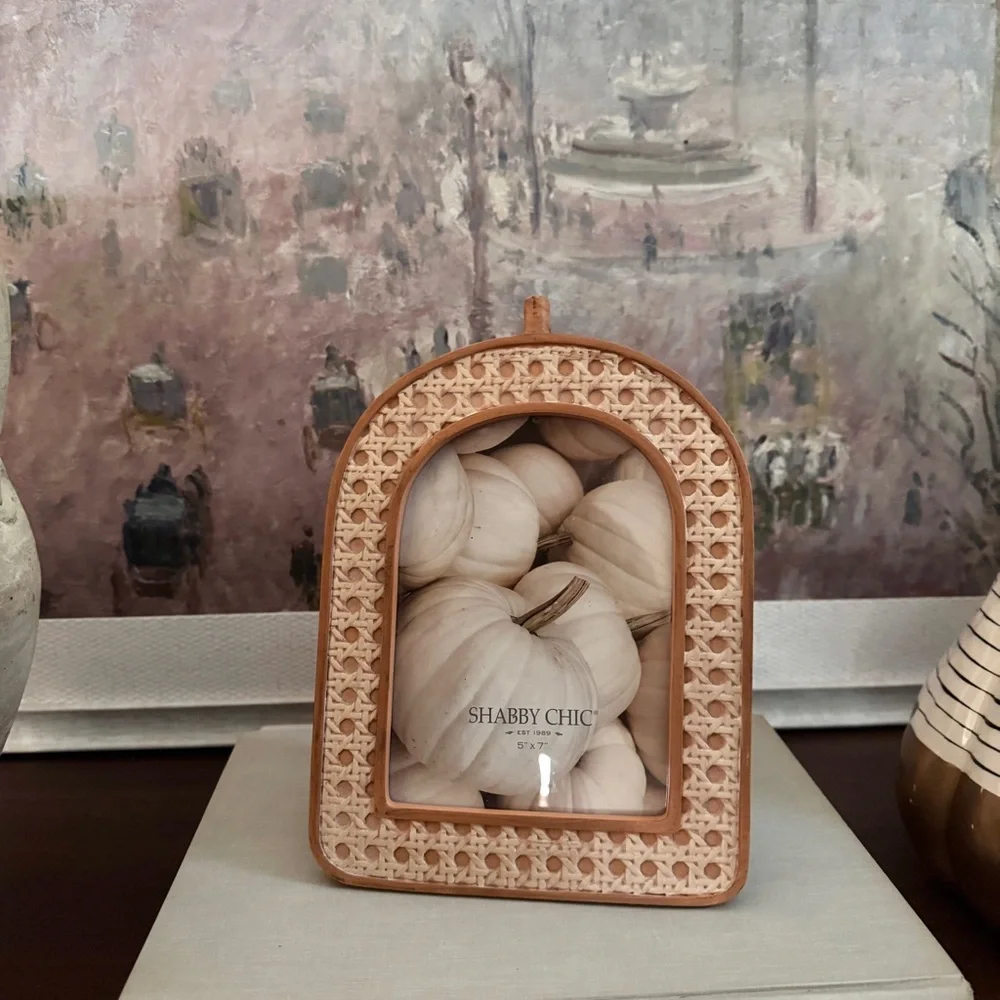 NWT Shabby Chic Decorative Rattan Style Frames set of 3